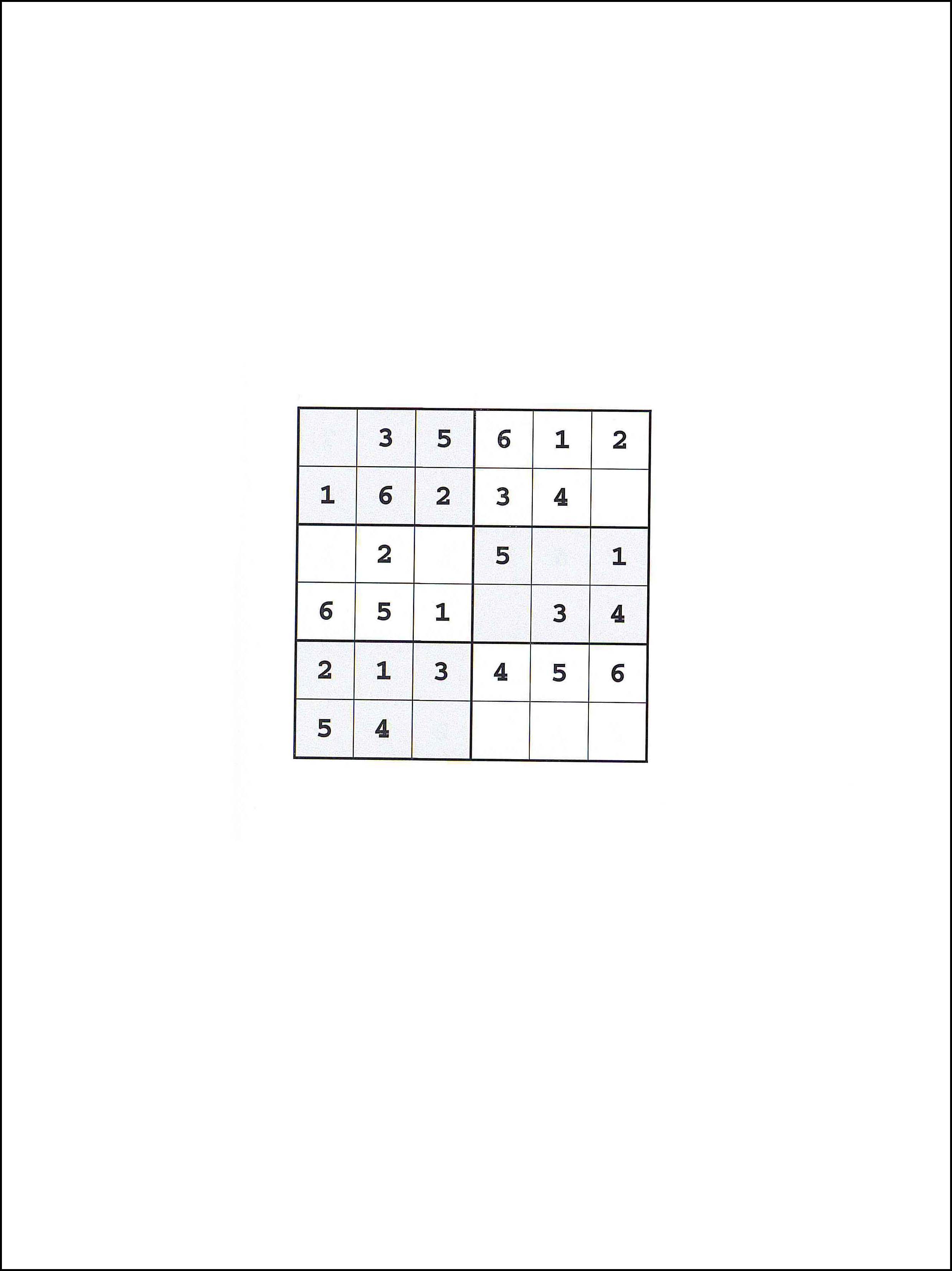 Sudoku 6x6 102