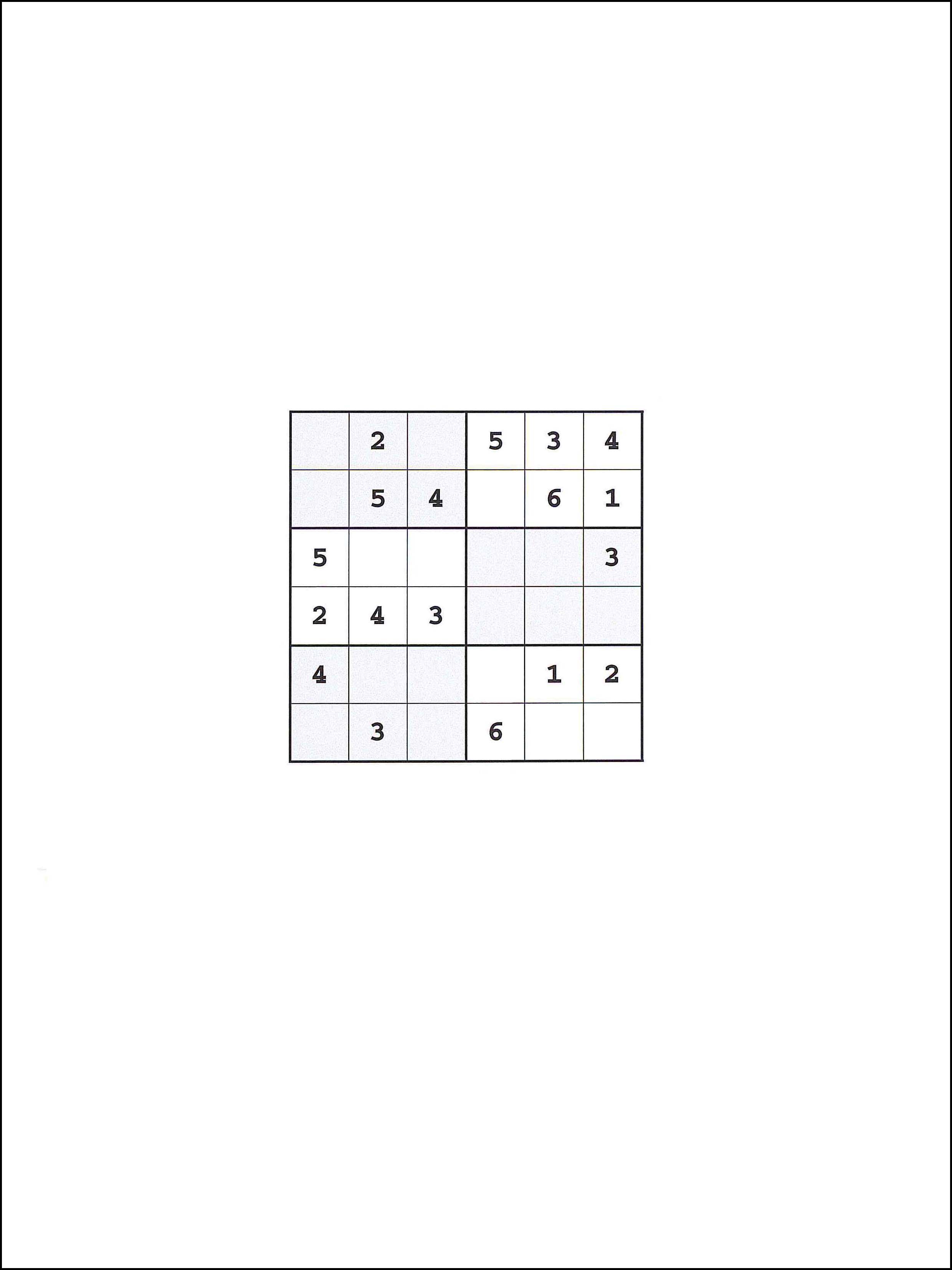 Sudoku 6x6 107