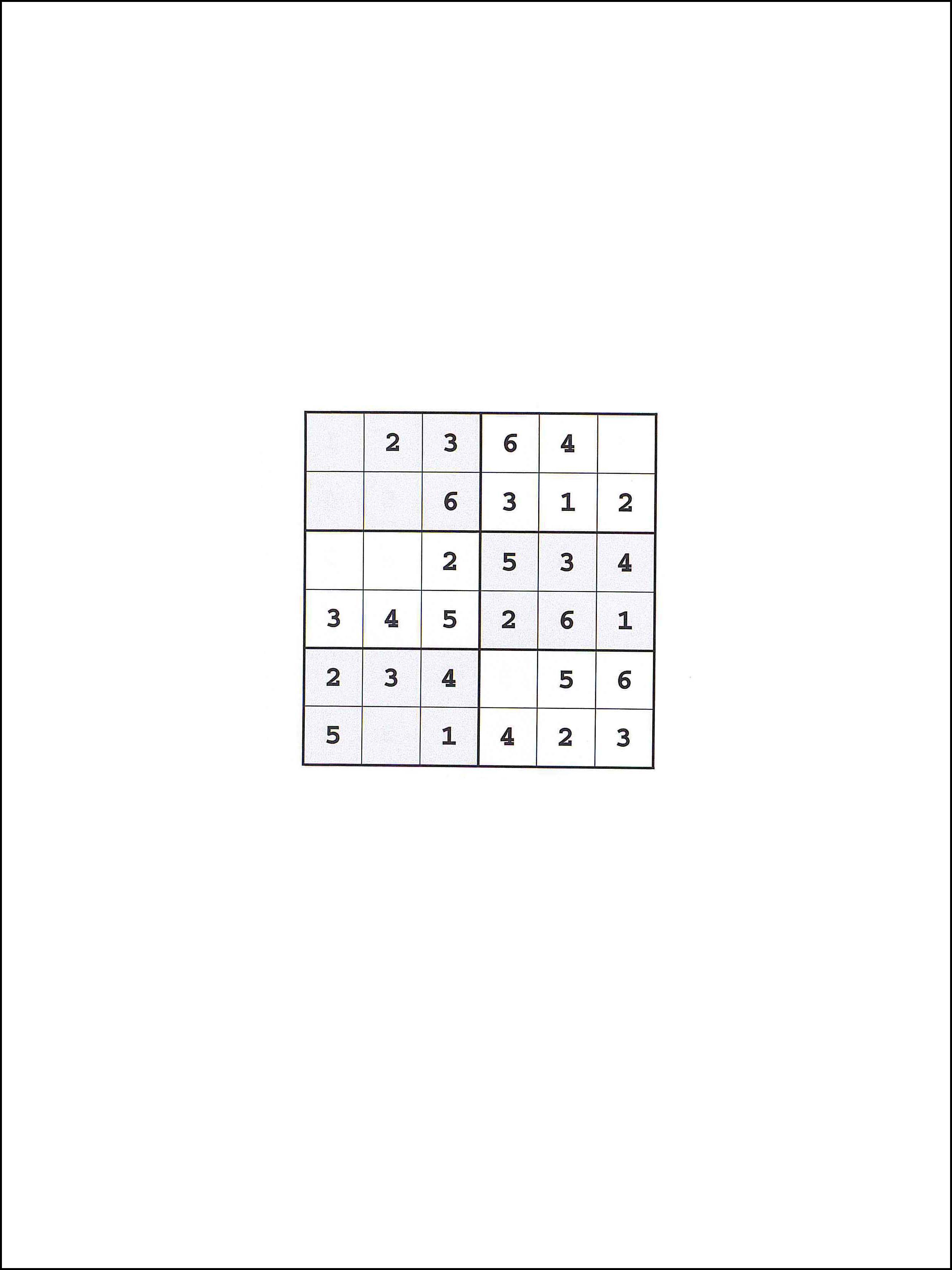 Sudoku 6x6 112