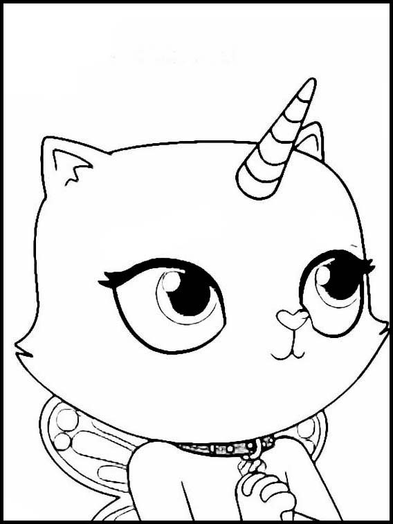 Coll Coloring Pages : Unicorn Kitty Colouring Pages / Unicorn Kitty
